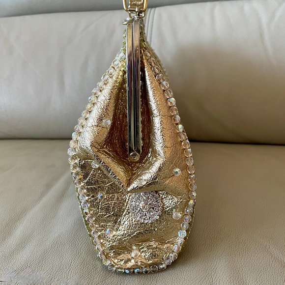 Upcycled, Handcrafted, Large Vintage Evening Bag - Picture 3 of 7